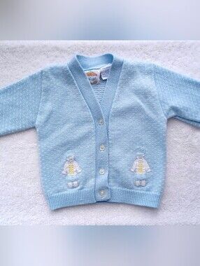 Pride & Joy Baby Blue Knit Cardigan Sweater size 18m